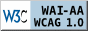 Icono de conformodidad con el nivel AA de las Directrices de Accesibilidad para el Contenido Web 1.0 del W3C-WAI